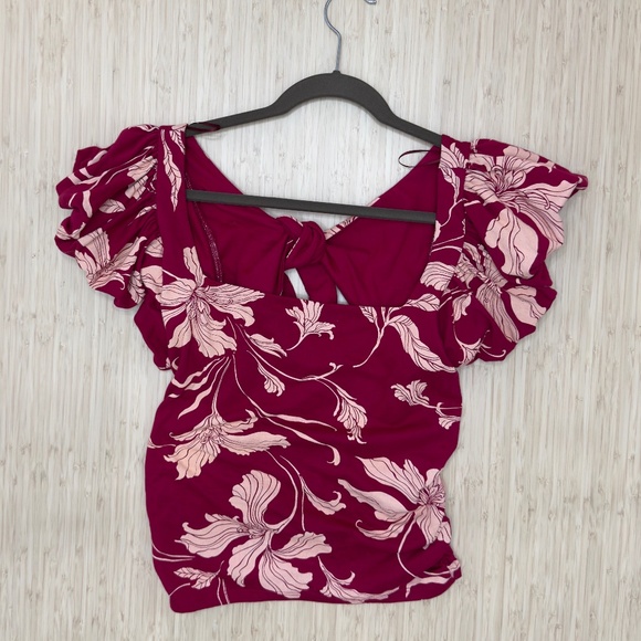 Express - Flutter sleeve with open back tie - size M - Picture 1 of 6